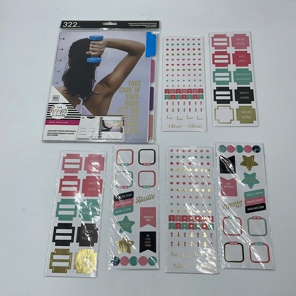 Me & My Big Ideas Create 365 Happy Planner Extension Pack-Fitness & Stickers - Picture 1 of 6